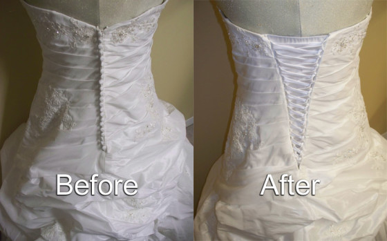 Corset under wedding dress before and after sales